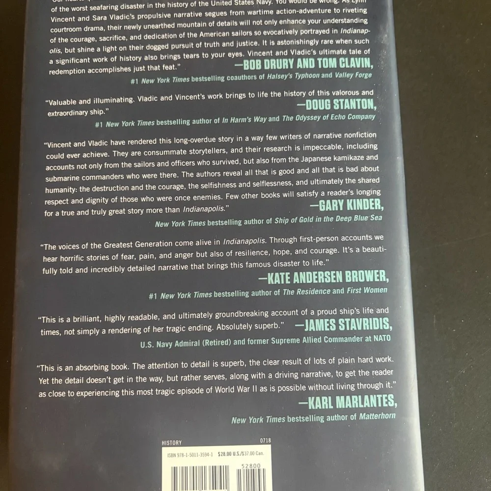 Indianapolis Hardcover Book by Lynn Vincent and Sara Vladic